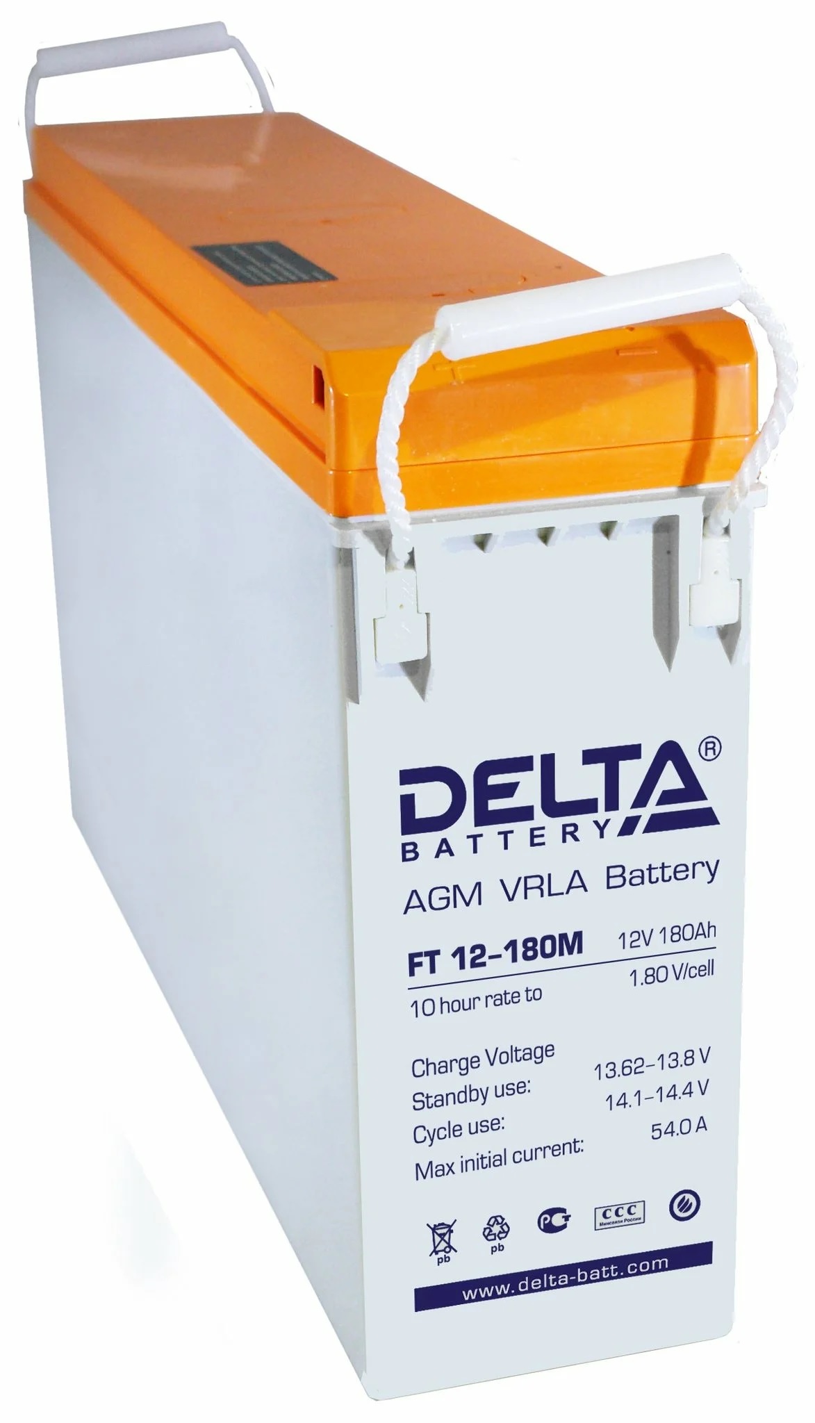 Аккумулятор Delta FT 12-180 M 12В/180Ач